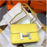 Market Sells Hermes Original Espom Leather Constance Bag 5333 Lemon