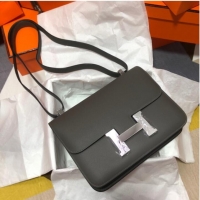 Famous Brand Hermes Original Espom Leather Constance Bag 5333 dark gray