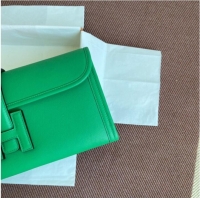 Cheapest Hermes Original jige swift Leather Clutch 37088 green