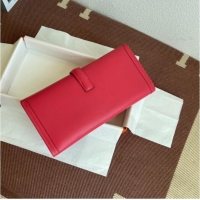 Promotional Hermes Original jige swift Leather Clutch 37088 plum