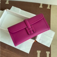 Most Popular Hermes Original jige swift Leather Clutch 37088 rose