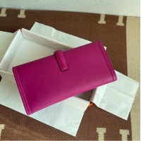 Most Popular Hermes Original jige swift Leather Clutch 37088 rose