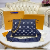 Top Quality Louis Vuitton COUSSIN PM M58626 Royal blue & white