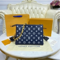 Top Quality Louis Vuitton COUSSIN PM M58626 Royal blue & white