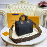 Top Grade Louis Vuitton SPEEDY BANDOULIERE 25 M59009 black