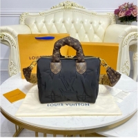 Top Grade Louis Vuitton SPEEDY BANDOULIERE 25 M59009 black