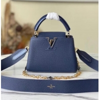 Famous Brand Louis Vuitton CAPUCINES MINI M59065 Navy Blue