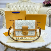 Buy Discount Louis Vuitton DAUPHINE MM M59483 Ecru & Caramel