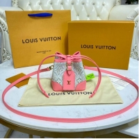 Reasonable Price Louis Vuitton NOE PURSE M81112 Ecru Beige & Pink