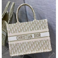 Low Price SMALL DIOR BOOK TOTE Embroidery C1287-9 cream