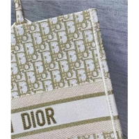 Inexpensive DIOR BOOK TOTE Embroidery C1286-9 cream