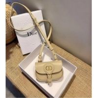 Market Sells MINI DIOR BOBBY BAG Warm Taupe Box Calfskin S5109U Cream