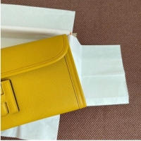 Modern Classic Hermes Original Espom Leather Clutch 37088 yellow