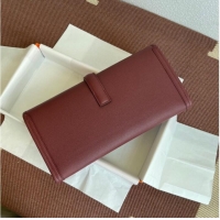 Wholesale Hermes Original Espom Leather Clutch 37088 claret