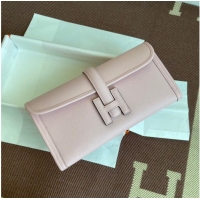 Hermes Original Espom Leather Clutch 37088 light pink