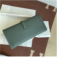 Original Cheap Hermes Original Espom Leather Clutch 37088 Almond green