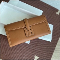 Unique Discount Hermes Original Espom Leather Clutch 37088 brown