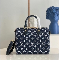 Buy Discount Louis Vuitton Monogram denim M59609 Navy Blue