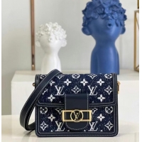 Famous Brand Louis Vuitton DAUPHINE PM M59480 Navy Blue