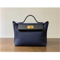 Famous Brand Hermes Kelly Original togo Leather Tote Bag H2424 royal blue