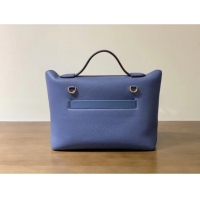 Top Quality Hermes Kelly Original togo Leather Tote Bag H2424 Electro optic blue