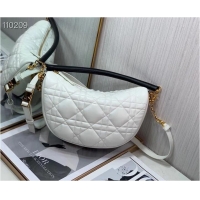 Super Quality DIOR Shoulder Bag Cannage Lambskin C0616 white