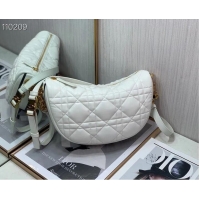 Super Quality DIOR Shoulder Bag Cannage Lambskin C0616 white