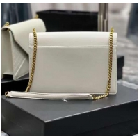 Grade Quality YSL GABY CHAIN BAG IN VINTAGE LAMBSKIN 668864 white