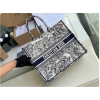 Spot Luxury DIOR BOOK TOTE BAG TOILE DE JOUY M1286ZT Customized Name