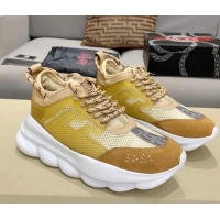 Best Design Versace Print Sneakers 012689 Beige/Brown