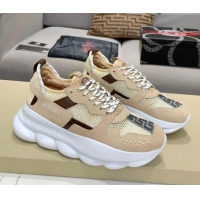 Good Quality Versace Mesh Sneakers 012693 Beige