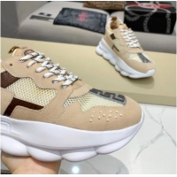 Good Quality Versace Mesh Sneakers 012693 Beige