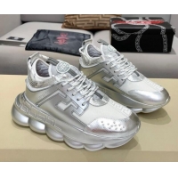 Perfect Versace Sneakers 012694 Silver