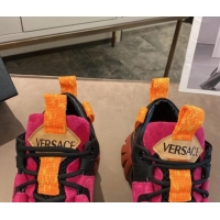 Custom Versace Squalo Sneakers 126114 Pink/Orange