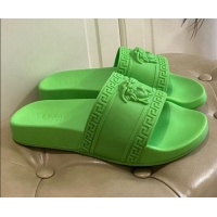 Good Product Versace Flat Side Sandals 071203 Green