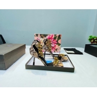 Super Quality Versace Medusa Chain snakeskin Pattern Leather Sandals 9.5cm Heel 806054