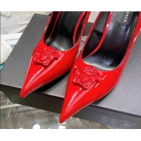 Best Grade Versace La Medusa Patent Leather Pumps 9.5cm 081153 Red