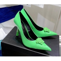 Most Popular Versace La Medusa Patent Leather Pumps 9.5cm 081153 Green