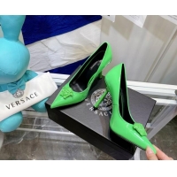 Most Popular Versace La Medusa Patent Leather Pumps 9.5cm 081153 Green