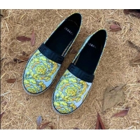 Grade Design Versace Print Espadrilles White/Gold 112420