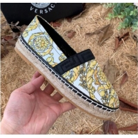 Best Price Versace Print Espadrilles Black/Gold 112421