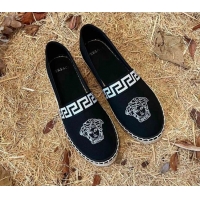 Good Product Versace Canvas Espadrilles Black 112423