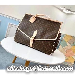 Sophisticated Louis Vuitton Vintage Monogram Canvas Sac Chasse Hunting Travel Bag M41140