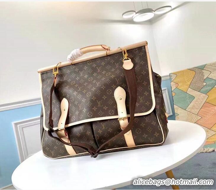 Sophisticated Louis Vuitton Vintage Monogram Canvas Sac Chasse Hunting Travel Bag M41140