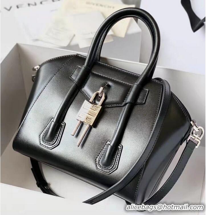 Famous Brand Givenchy Grained Original Calfskin Small Antigona Bag BB0512 Black