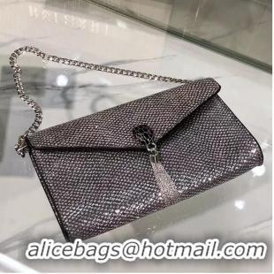 Top Grade Bvlgari Original Leather Bag B209188 Silver