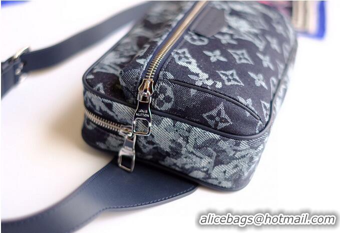 Super Quality Louis Vuitton SAC OUTDOOR Denim Waist Bag M57281 Black