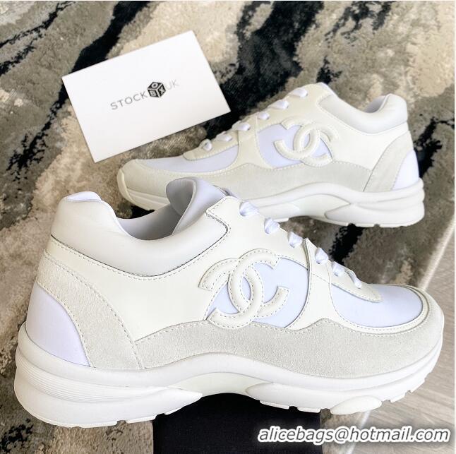 Super Quality Chanel Triple White CC trainers/Sneakers C8942 White