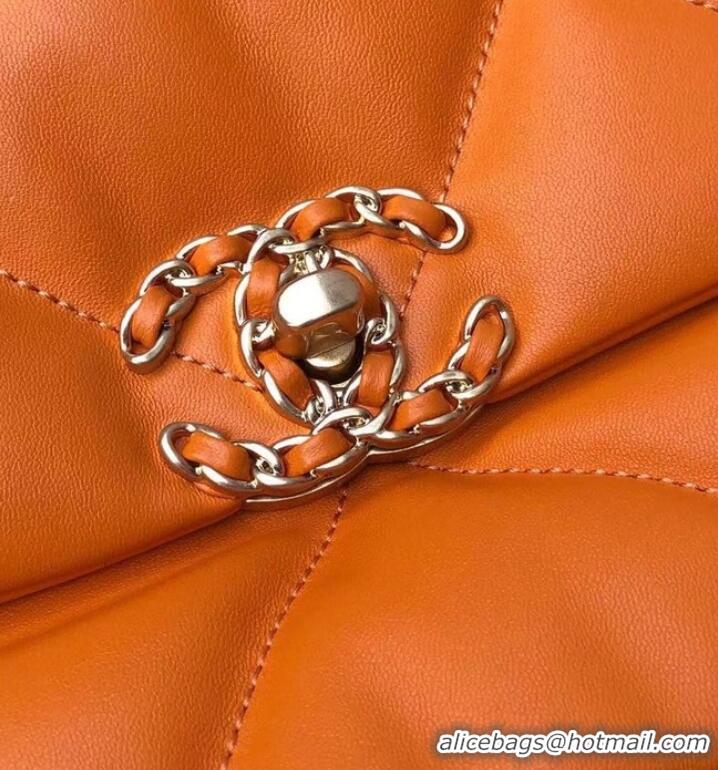 Top Grade CHANEL Lambskin 19 Flap Bag AS1161 orange