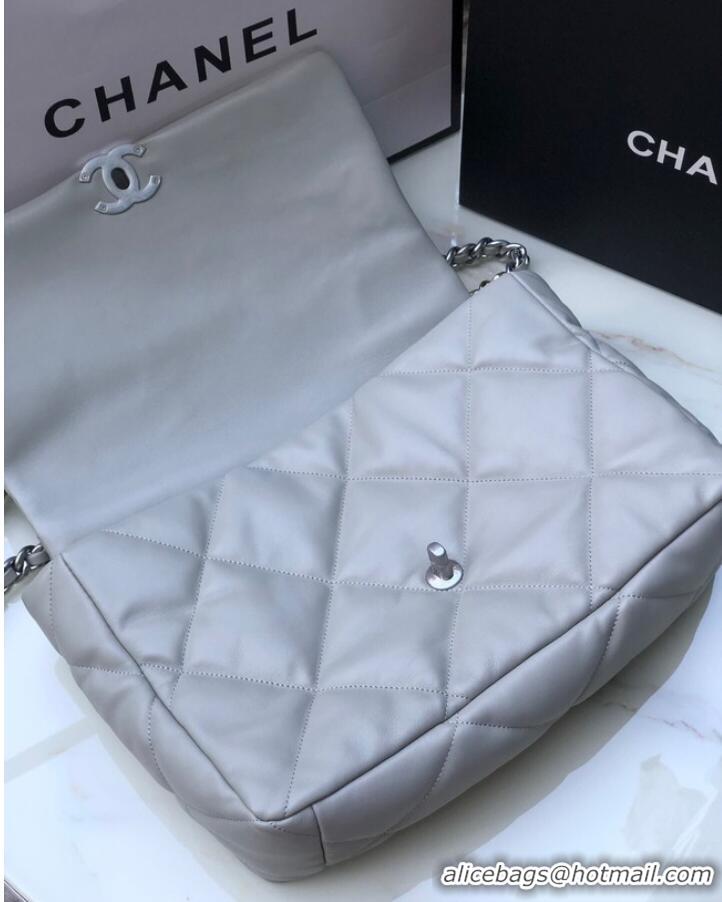 Good Product CHANEL Lambskin 19 Flap Bag AS1162 gray